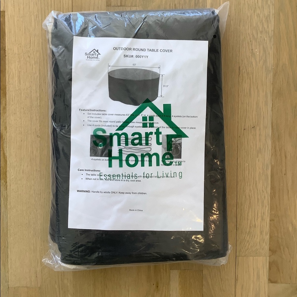 NEW SMART HOME OUTDOOR ROUND TABLE COVER❤️❤️❤️❤️